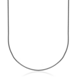 Steelx Stainless Steel Round Box 2.5mm Chain 18