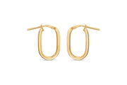 Casablanca Gold Plated U-Hoop Earrings