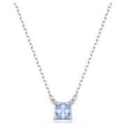 Swarovski Matrix Blue Princess Cut Necklace