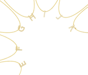 Yellow Gold Plated Initial Necklace AW24N006G