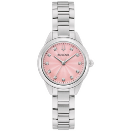 Bulova Sutton Women's Watch: Pink Dial