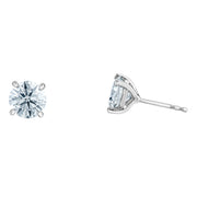 4.00CTW Bogart's Lab Grown Round Diamond Stud Earrings (White Gold or Yellow Gold)