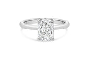 2.04CTW Lab Grown Cushion Cut White Gold Engagement Ring