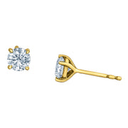 1.00CTW Bogart's Lab Grown Round Diamond Stud Earrings (White Gold or Yellow Gold)