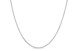 10KT White Gold Lightweight Curb Chain