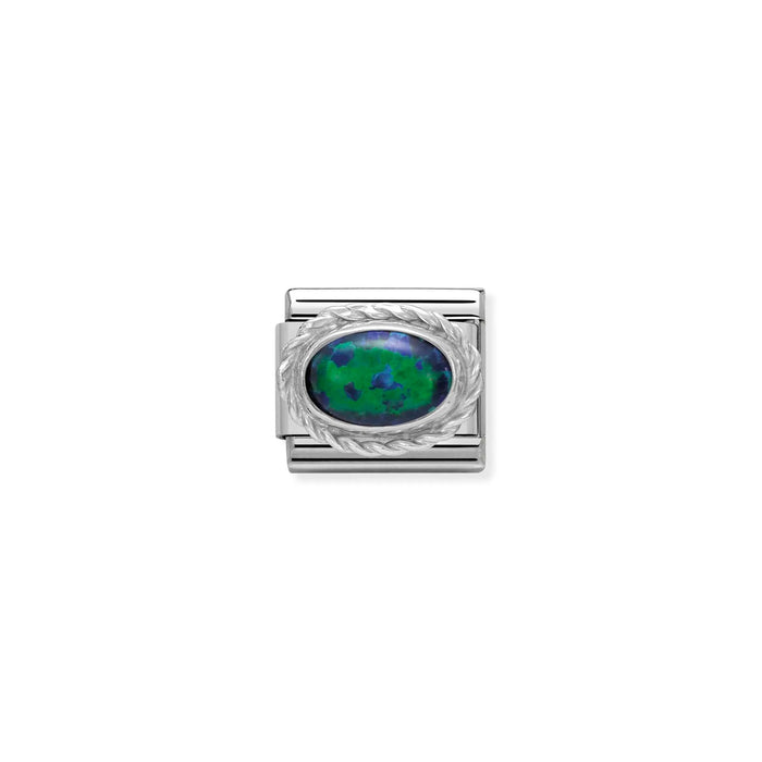 Nomination Italy Classic Link Green Opal Stone Charm