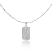 Customizable Sterling Silver or Yellow Gold Plated Icon Necklace SN018C