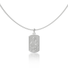 Customizable Sterling Silver or Yellow Gold Plated Icon Necklace SN018C