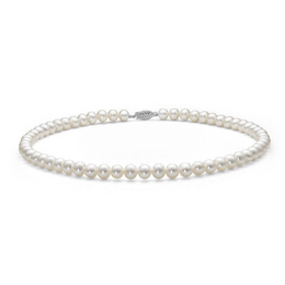 Belpearl Silver 6.5-7mm Freshwater Necklace 20 Inch