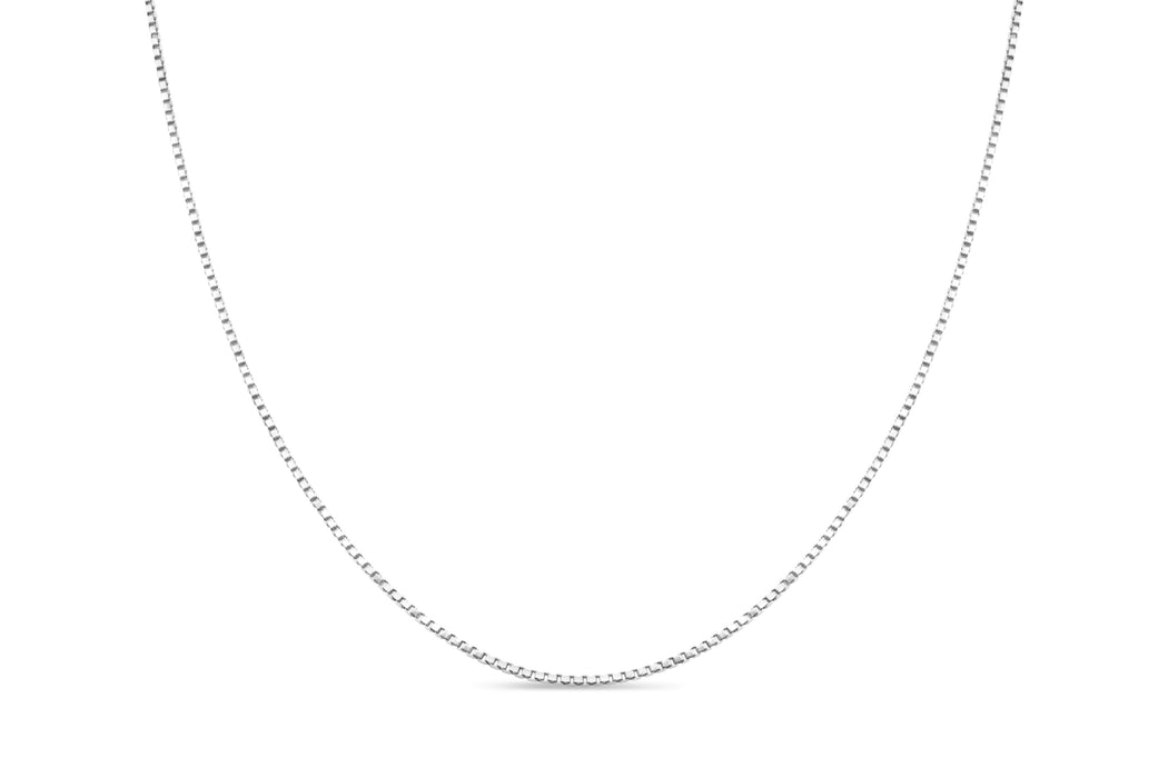 22" Sterling Silver Adjustable Box Chain
