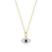Monte Luna Gold Plated Evil Eye Necklace