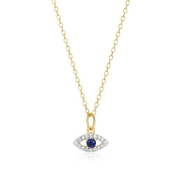 Monte Luna Gold Plated Evil Eye Necklace