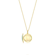 18K Yellow Gold Plated Legacy Jade Locket SN004G