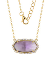 Casablanca Sterling Silver Coloured Crystal Necklace