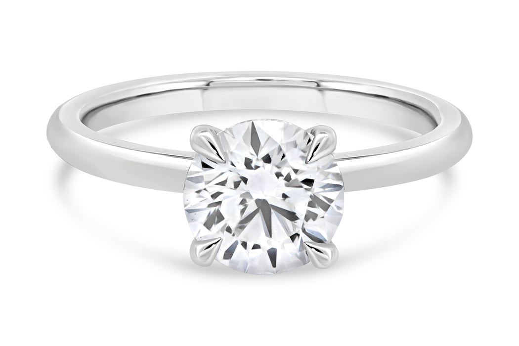1.59CT T.D.W Lab Grown Round Cut Engagement Ring