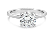 2.01CT T.D.W Lab Grown Round White Gold Engagement Ring
