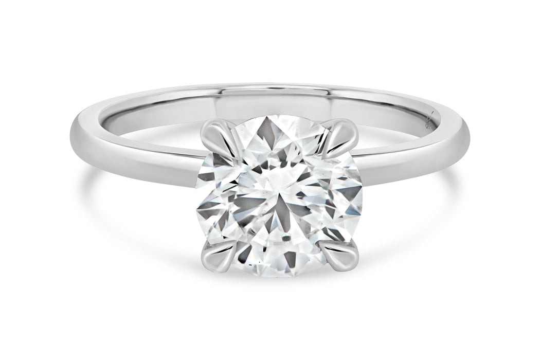 2.01CT T.D.W Lab Grown Round Engagement Ring