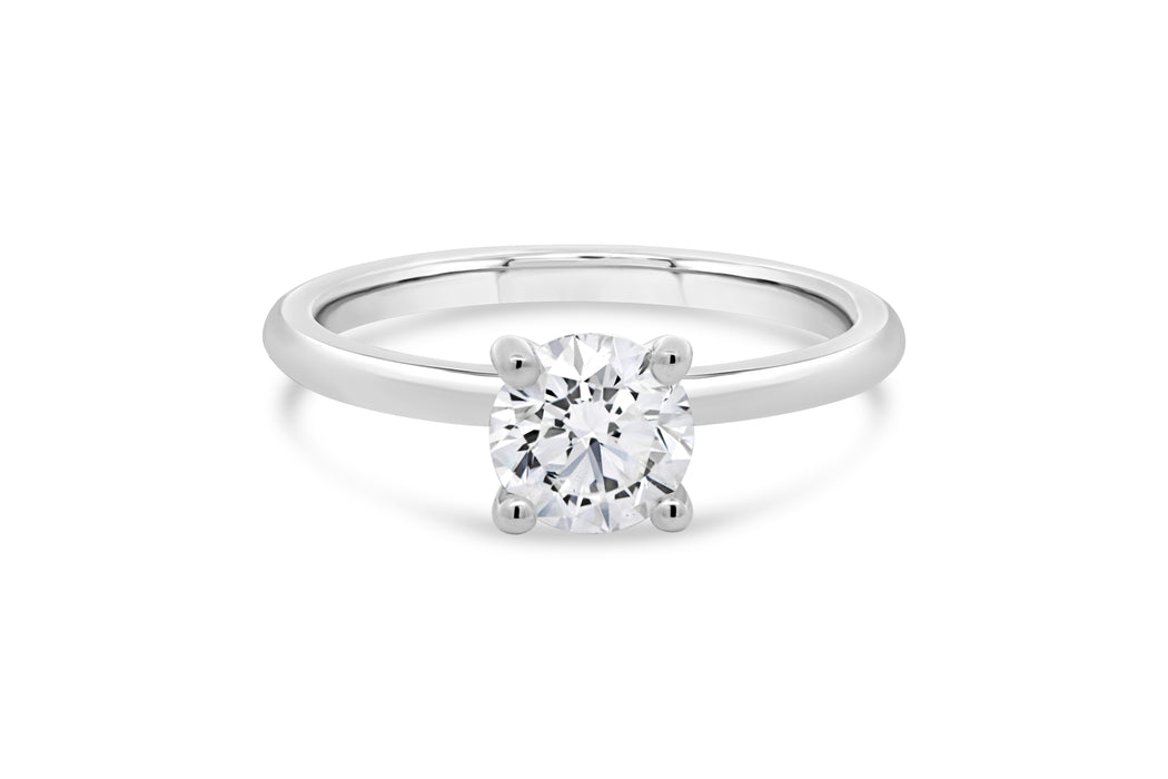 1.00CT T.D.W Lab Grown Round Engagement Ring