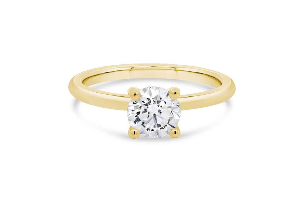 1.00CT T.D.W Lab Grown Round Engagement Ring