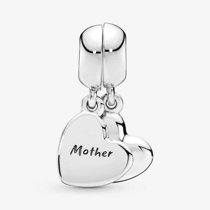Pandora Mother & Son Heart Split Dangle Charm