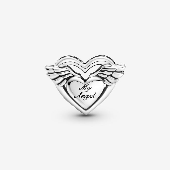Pandora Angel Wings & Mom Heart Charm