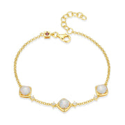 Elle Gold Plated & Opal Bracelet