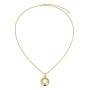 18K Yellow Gold Plated Luna Halo Whisper Locket SN006G