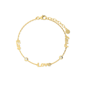 Linked by Love – Name Bracelet with Emotional Spark SB002G