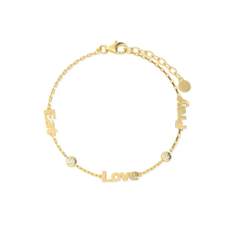 Linked by Love – Name Bracelet with Emotional Spark SB002G
