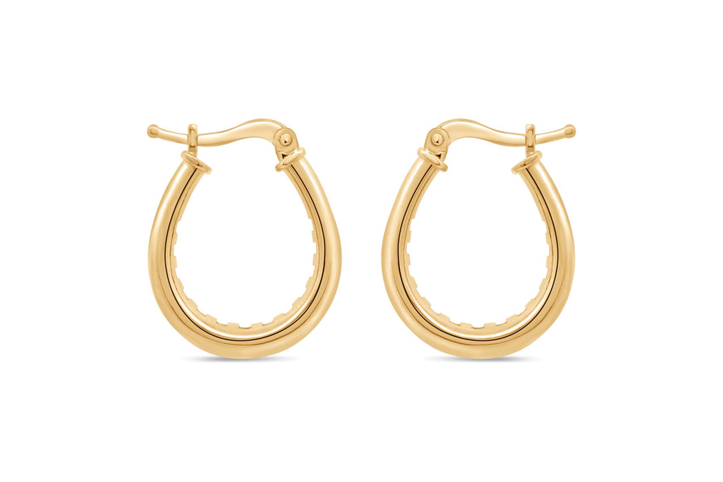 Yellow Gold Hoop Earrings