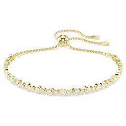 Swarovski Matrix Yellow Gold Tone Medium Adjustable Bracelet