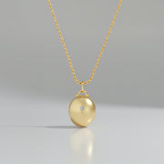 18K Yellow Gold Plated Luna Glow Whisper Locket SN008G