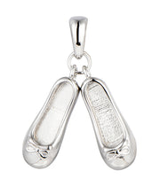 Casablanca Sterling Silver Ballet Slipper Necklace