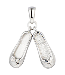 Casablanca Sterling Silver Ballet Slipper Necklace