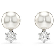 Swarovski Matrix Pearl & Crystal Stud Earrings