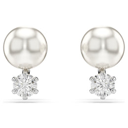 Swarovski Matrix Pearl & Crystal Stud Earrings