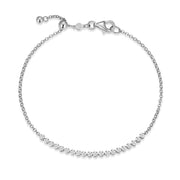 Monte Luna Silver Half Line Bracelet