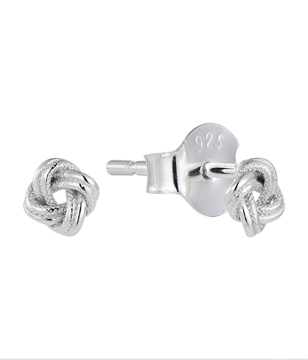 Casablanca Silver Small Knot Earrings