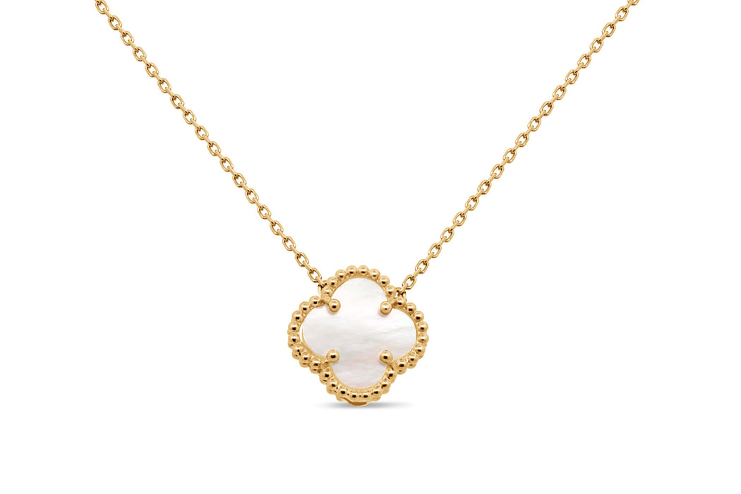 Yellow Gold & Mother Pearl Necklace