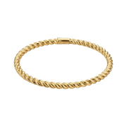 Casablanca Yellow Gold Plated Twist Bangle Bracelet