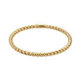 Casablanca Yellow Gold Plated Twist Bangle Bracelet