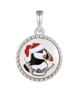 Casablanca Newfoundland Christmas Puffin Sterling Silver Pendant