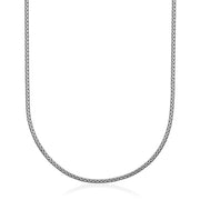 Steelx Stainless Steel 3.4mm Interlocking Cuban Chain Necklace 20