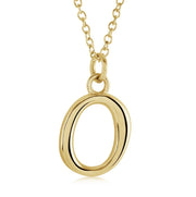 Italgem Stainless Steel Cursive Letter Necklace (Choose Your Initial)