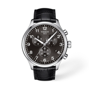 Tissot Men's Swiss Quartz Black Leather Strap Watch