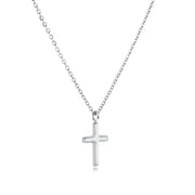 Italgem Veloria Mini Stainless Steel Classic Cross Pendant 14+2