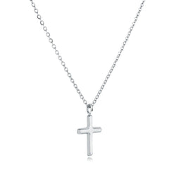 Italgem Veloria Mini Stainless Steel Classic Cross Pendant 14+2