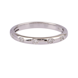 0.15CTW Lab Grown Diamond 5 Stone Wedding Band