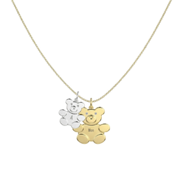 Teddy Bear Family Necklace SN033G