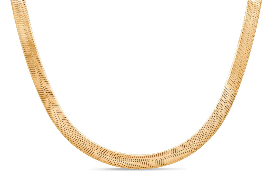 Gold Plated Herringbone Chain - 18"